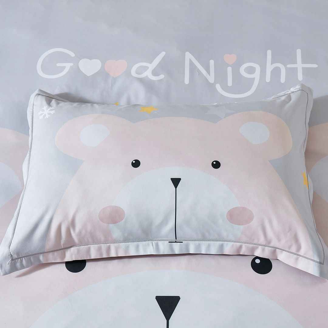 Kids Bear Quilt Cover Set  Single