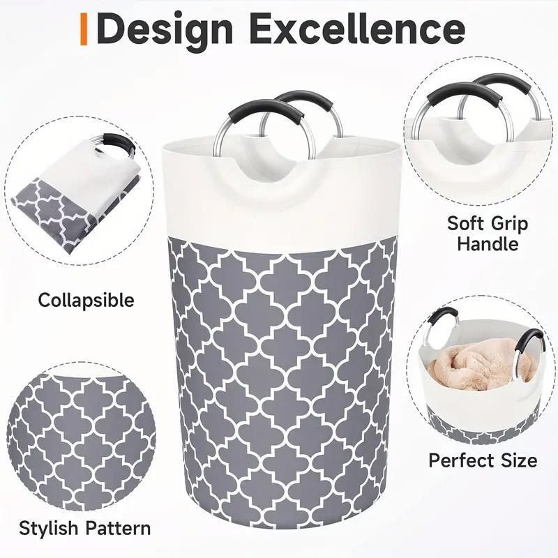 Laundry Basket - Grey - Royalratri