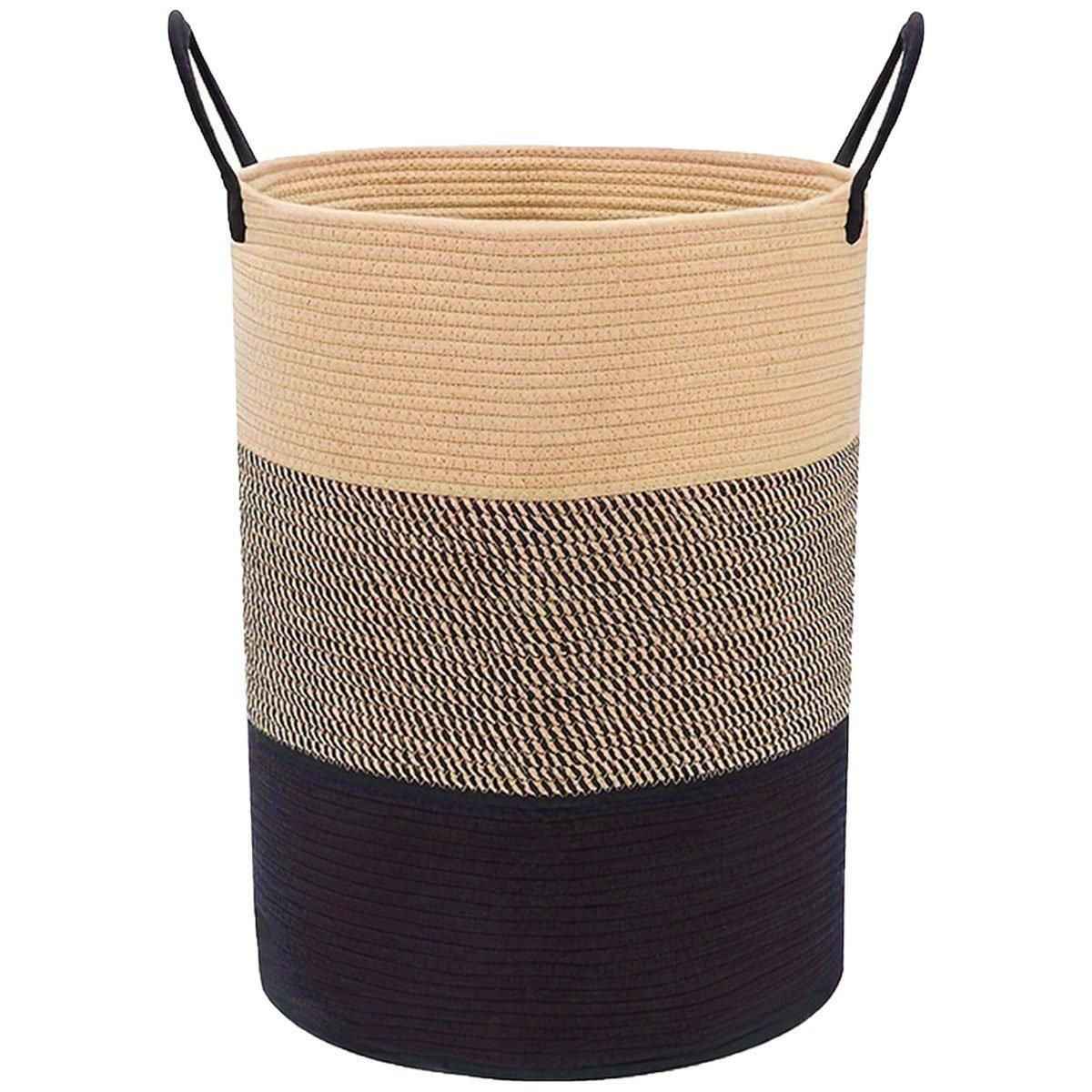 Laundry Basket - Khaki Black - Royalratri