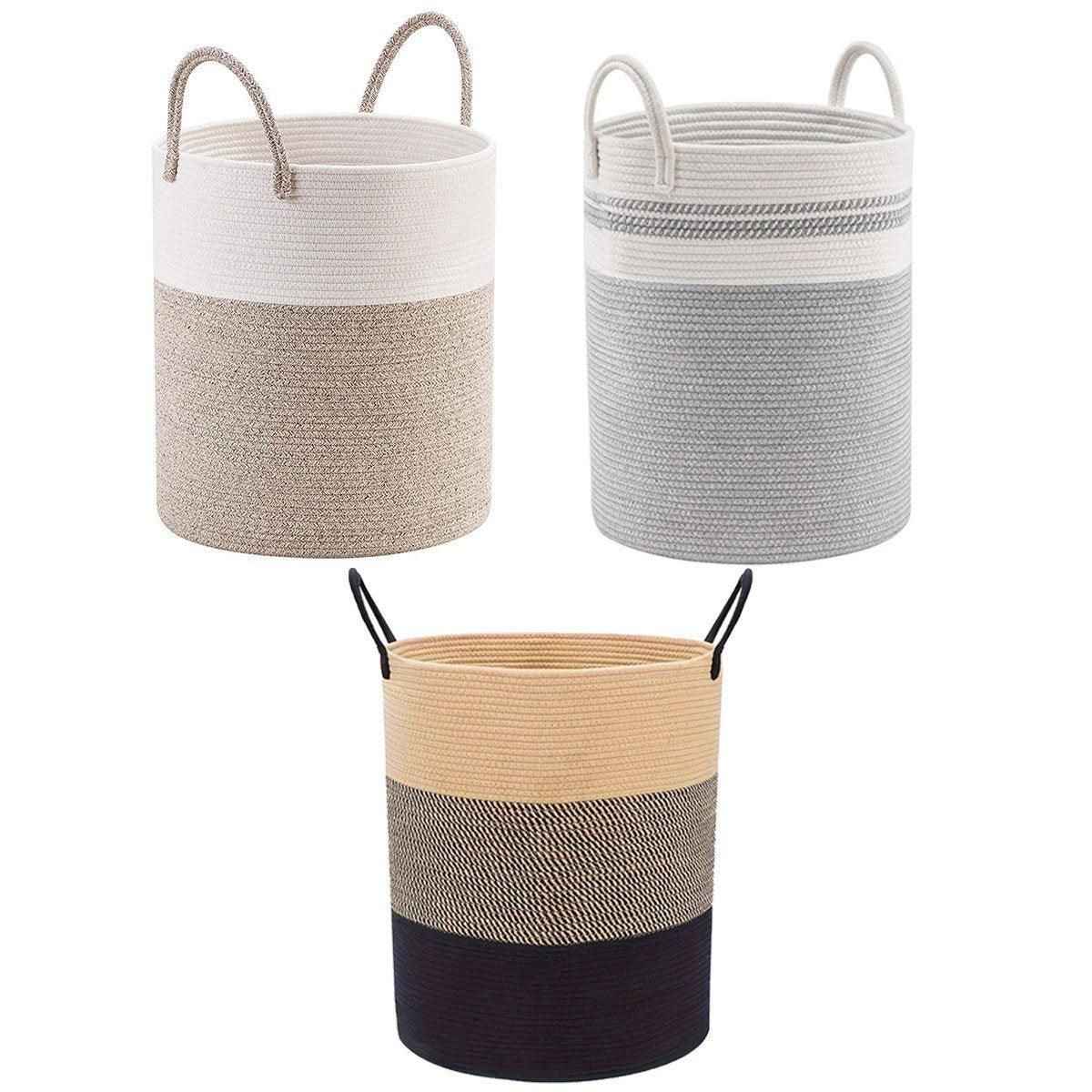 Laundry Basket - Khaki Black - Royalratri