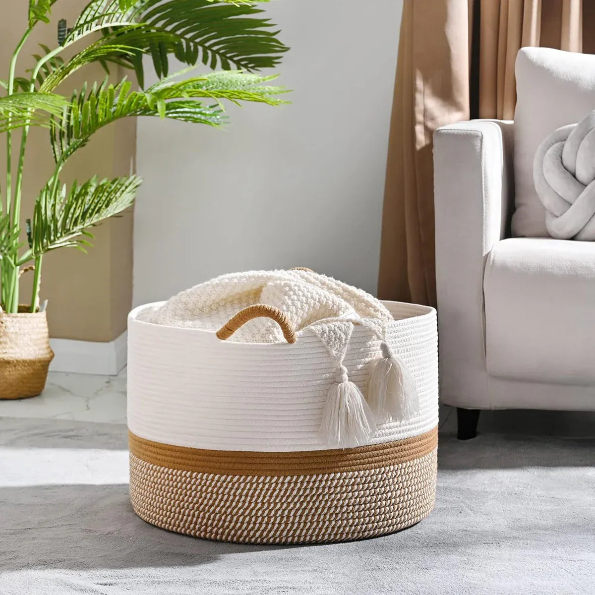 Laundry Basket - Yellow - Royalratri