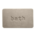 Bathroom Floor Mat Model A Water Absorbent Mat Anti Slip Toilet Carpet Rug Soft - Beige