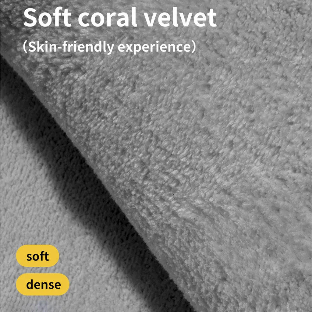 Bathroom Floor Mat Model A Water Absorbent Mat Anti Slip Toilet Carpet Rug Soft - Grey