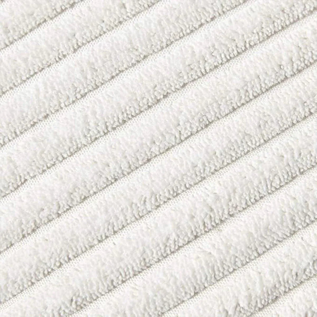 Corduroy Pillow Cover Luxury Decorative Cushion Case for Sofa Living Room White 2 Pack - Royalratri