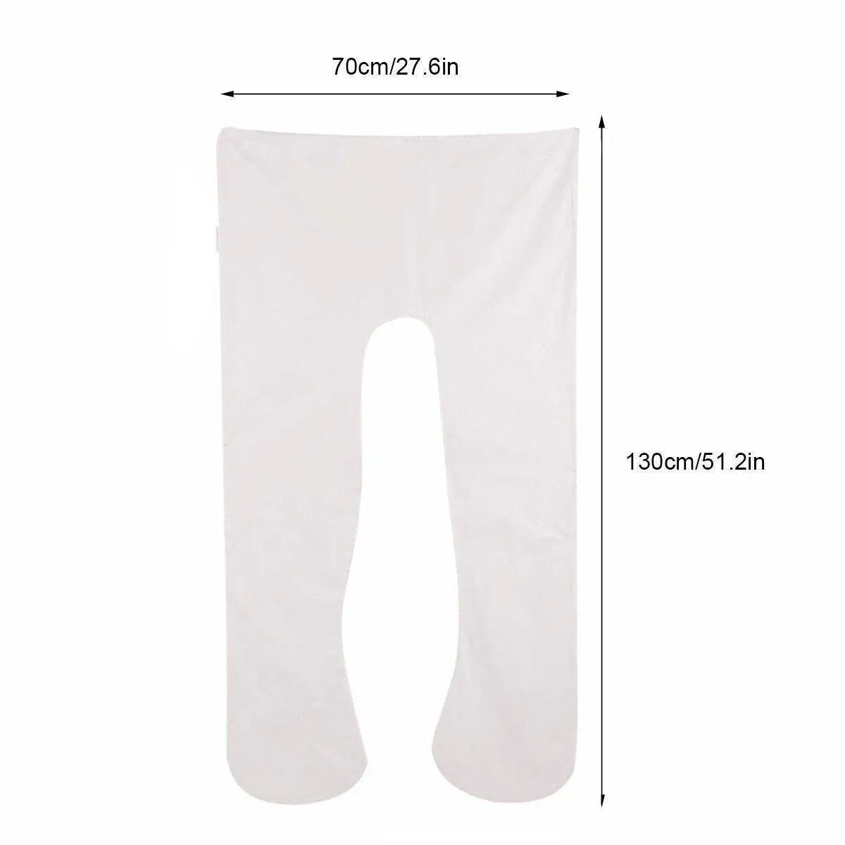 U-shaped All-Cotton Maternity Pillow Multifunctional Lumbar Side Sleep Cushion - Grey