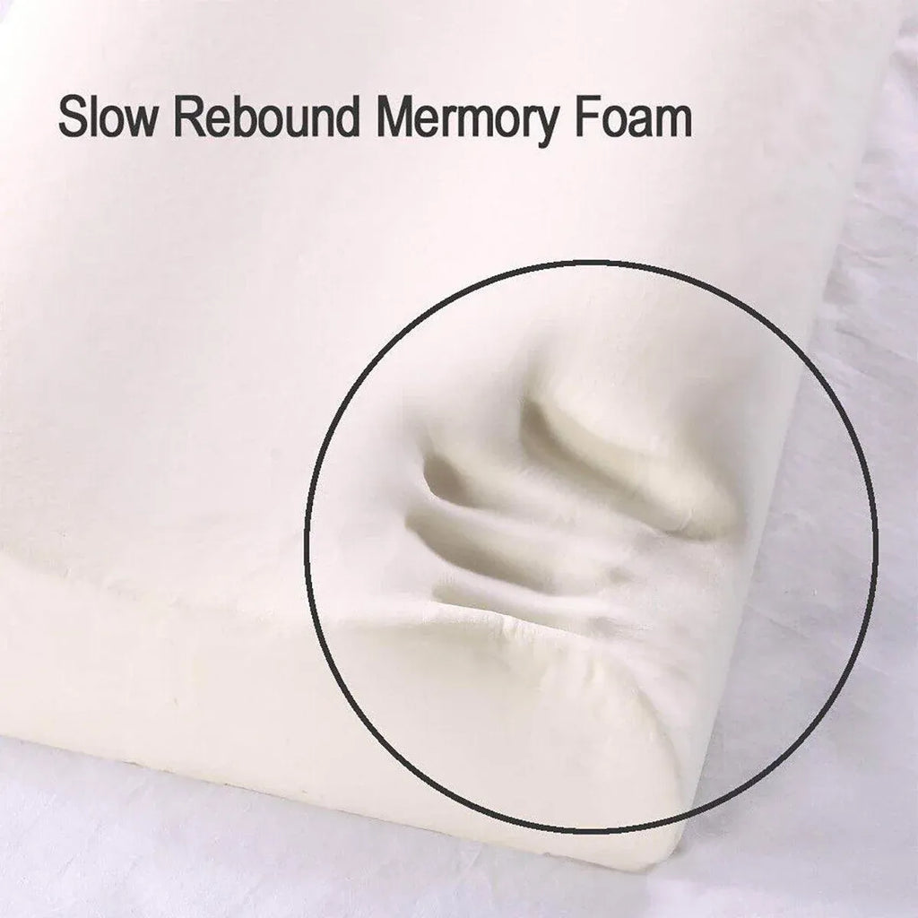 1/2PCS Memory Foam Neck Pillow Wavy Contour Slow Rebound Pillow - 50x30x10cm-1pc
