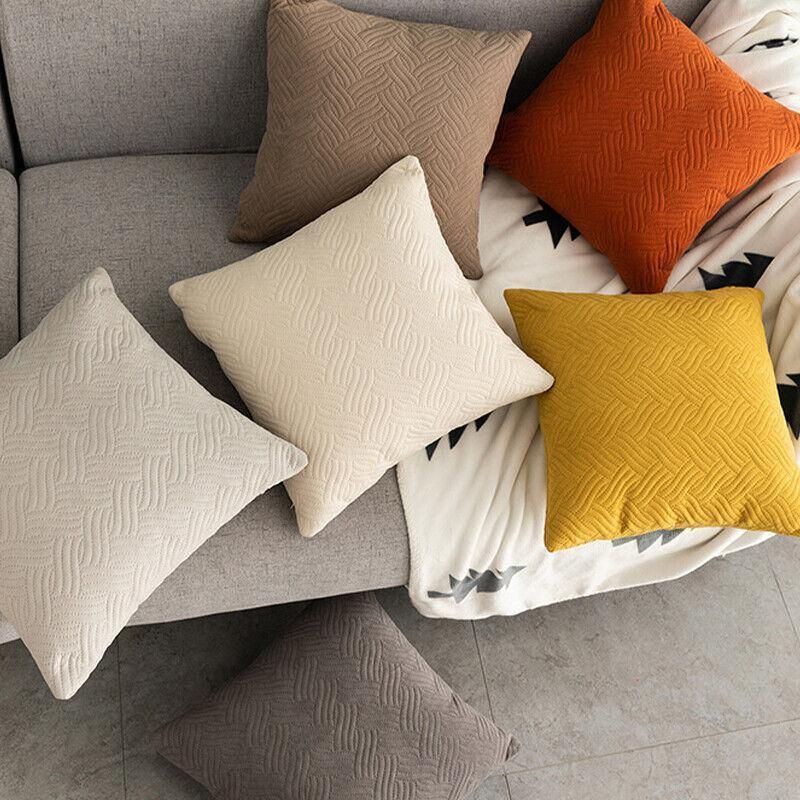Luxurious Modern Velvet Cushion Cover Soft Square Decorative Pillowcase Brown 1pc - Royalratri