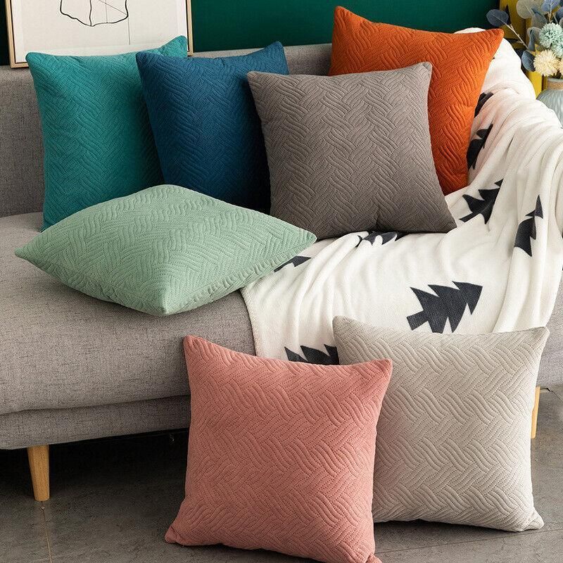Luxurious Modern Velvet Cushion Cover Soft Square Decorative Pillowcase Brown 1pc - Royalratri
