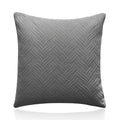 Luxurious Modern Velvet Cushion Cover Soft Square Decorative Pillowcase Light Grey 1pc - Royalratri