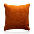 Luxurious Modern Velvet Cushion Cover Soft Square Decorative Pillowcase Orange 1pc - Royalratri