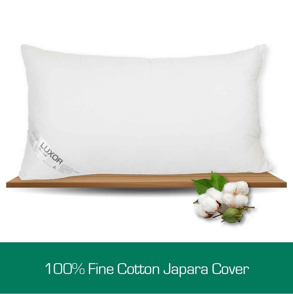 Luxor Australian Made Hotel King Size Pillow with 4cm Wall Twin Pack - Royalratri