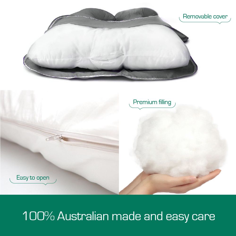 Maternity Pregnancy Nursing Sleeping Body Pillow Pillowcase Included Cream