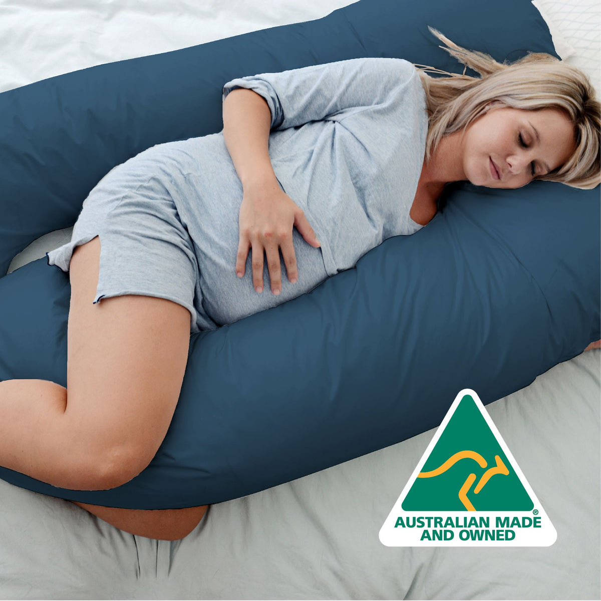 Maternity Pregnancy Nursing Sleeping Body Pillow Pillowcase Included Ocean