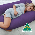 Maternity Pregnancy Nursing Sleeping Body Pillow Pillowcase Included Purple