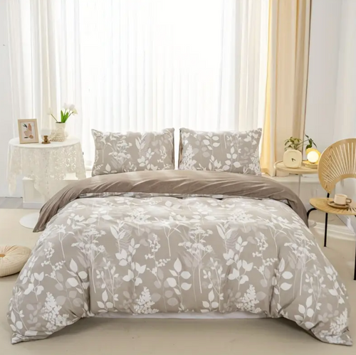 Canvas Fleur Quilt Cover Set King