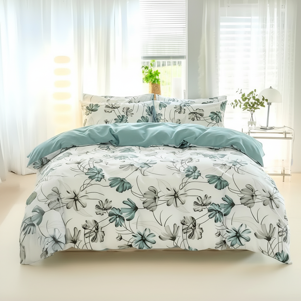 Floral Mist Quilt Cover Set Single