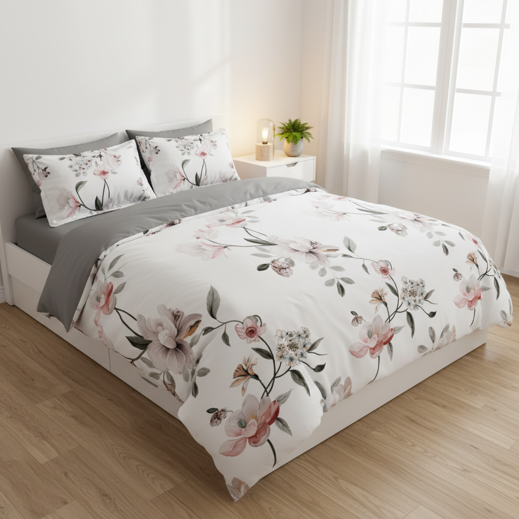 Shadow Bloom Quilt Cover Set Single