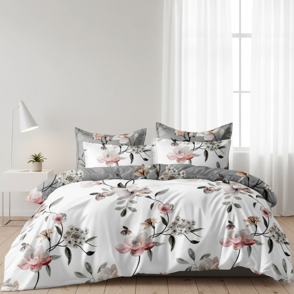 Shadow Bloom Quilt Cover Set Single