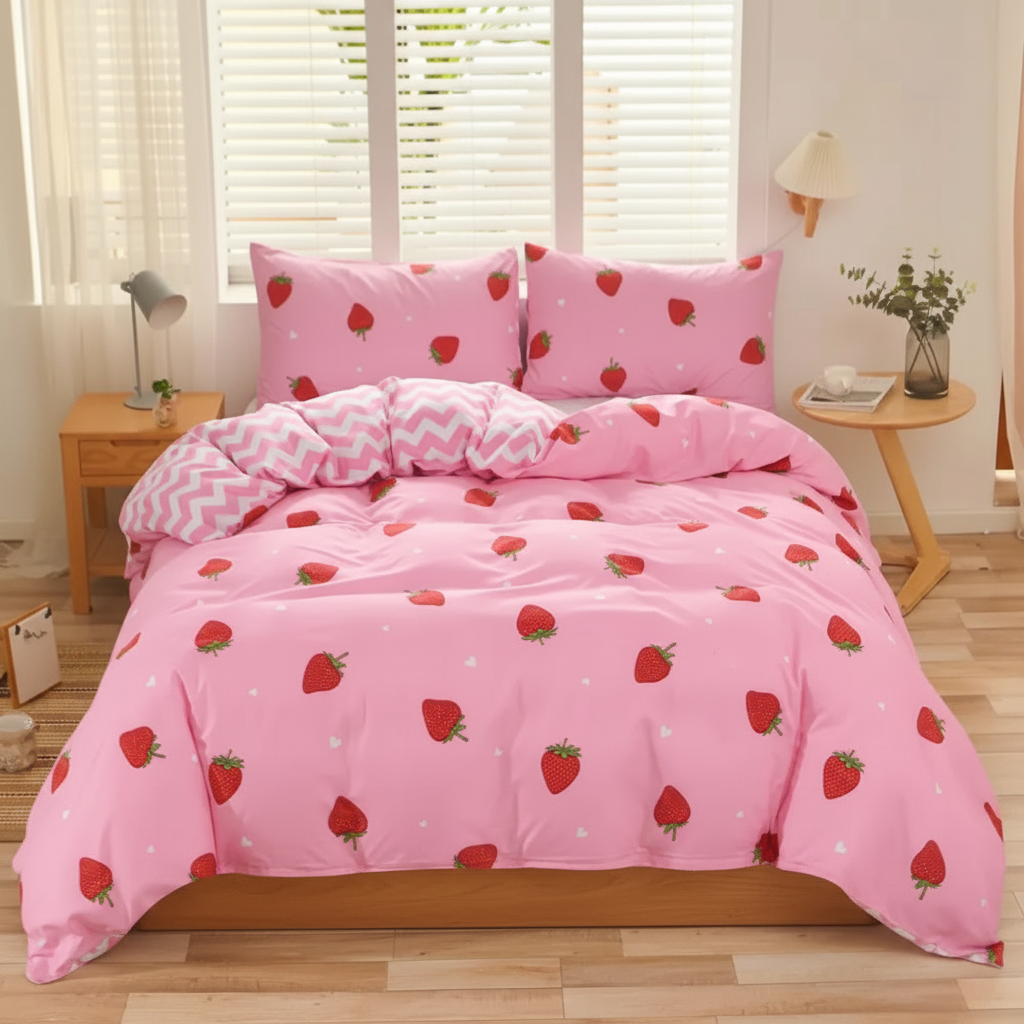Strawberry Dream Quilt Cover Set Single