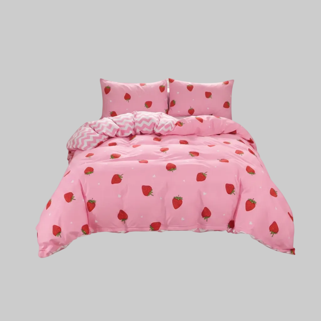 Strawberry Dream Quilt Cover Set King Single