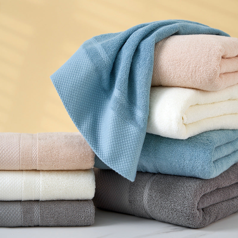 SOFT AND ABSORBENT TOWEL SET BEIGE