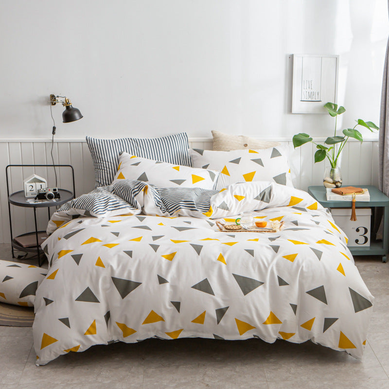 TRIANGLE PATTERN DUVET COVER