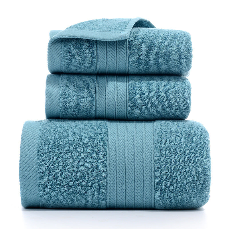 LONG-STAPLE COTTON TOWEL SET GREEN